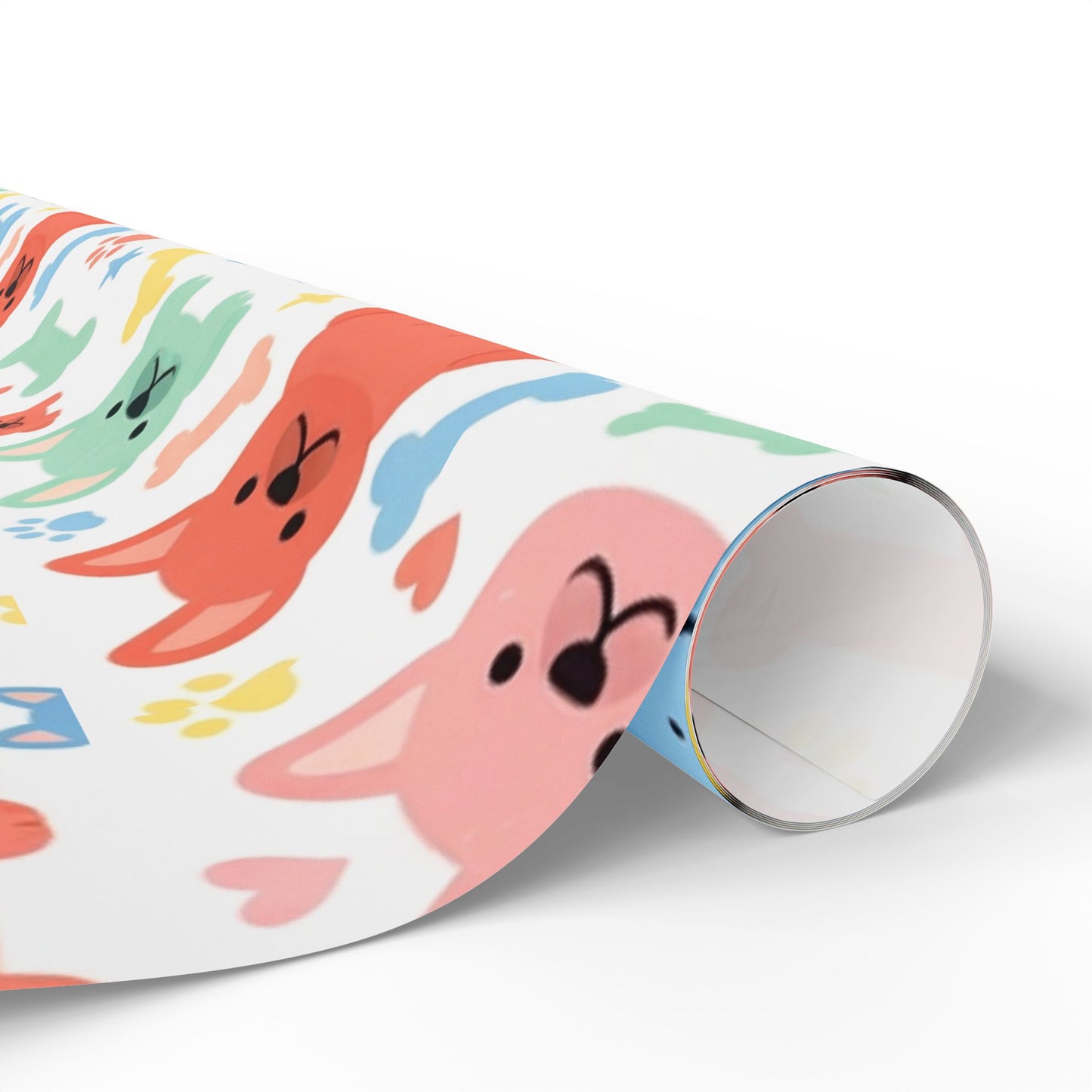 Cute Colorful Frenchie Wrapping Paper Roll — Pet Lover Gift Wrap