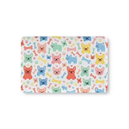 Baby Crib Sheet — Colorful Puppy & Bones Fitted Nursery Sheet