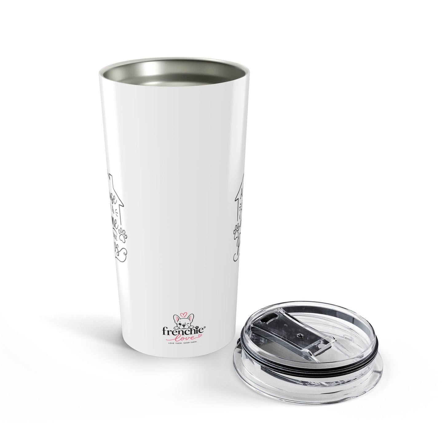 20oz Insulated Tumbler — Cute Frenchie Dog Design
