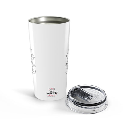 20oz Insulated Tumbler — Cute Frenchie Dog Design