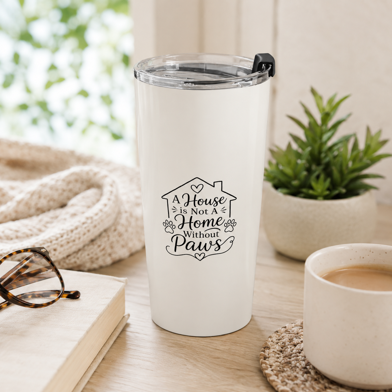 20oz Insulated Tumbler — Cute Frenchie Dog Design
