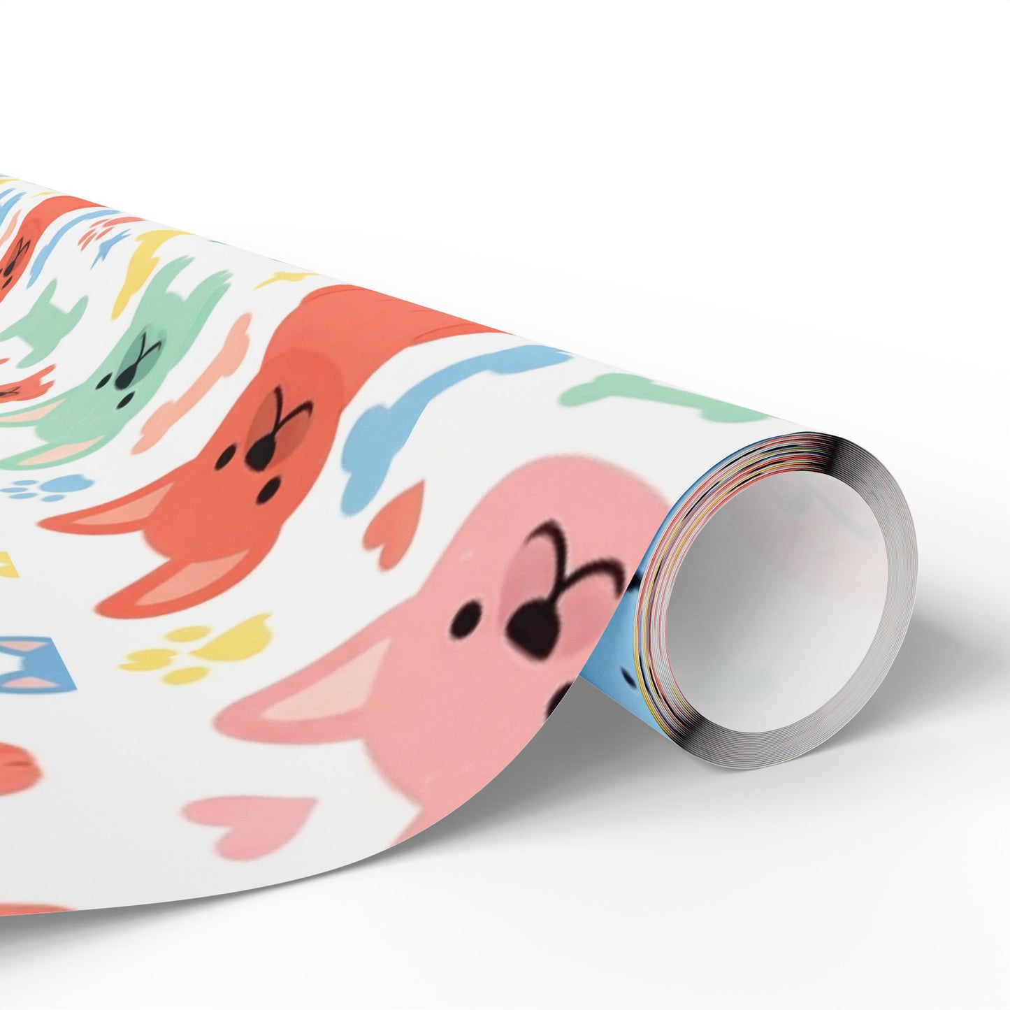 Cute Colorful Frenchie Wrapping Paper Roll — Pet Lover Gift Wrap