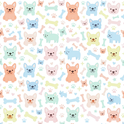 Colorful Frenchie Quilt Cover Set — 3-Piece Bedding (Duvet Cover + 2 Pillowcases)
