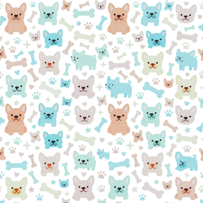 Colorful Frenchie Quilt Cover Set — 3-Piece Bedding (Duvet Cover + 2 Pillowcases)